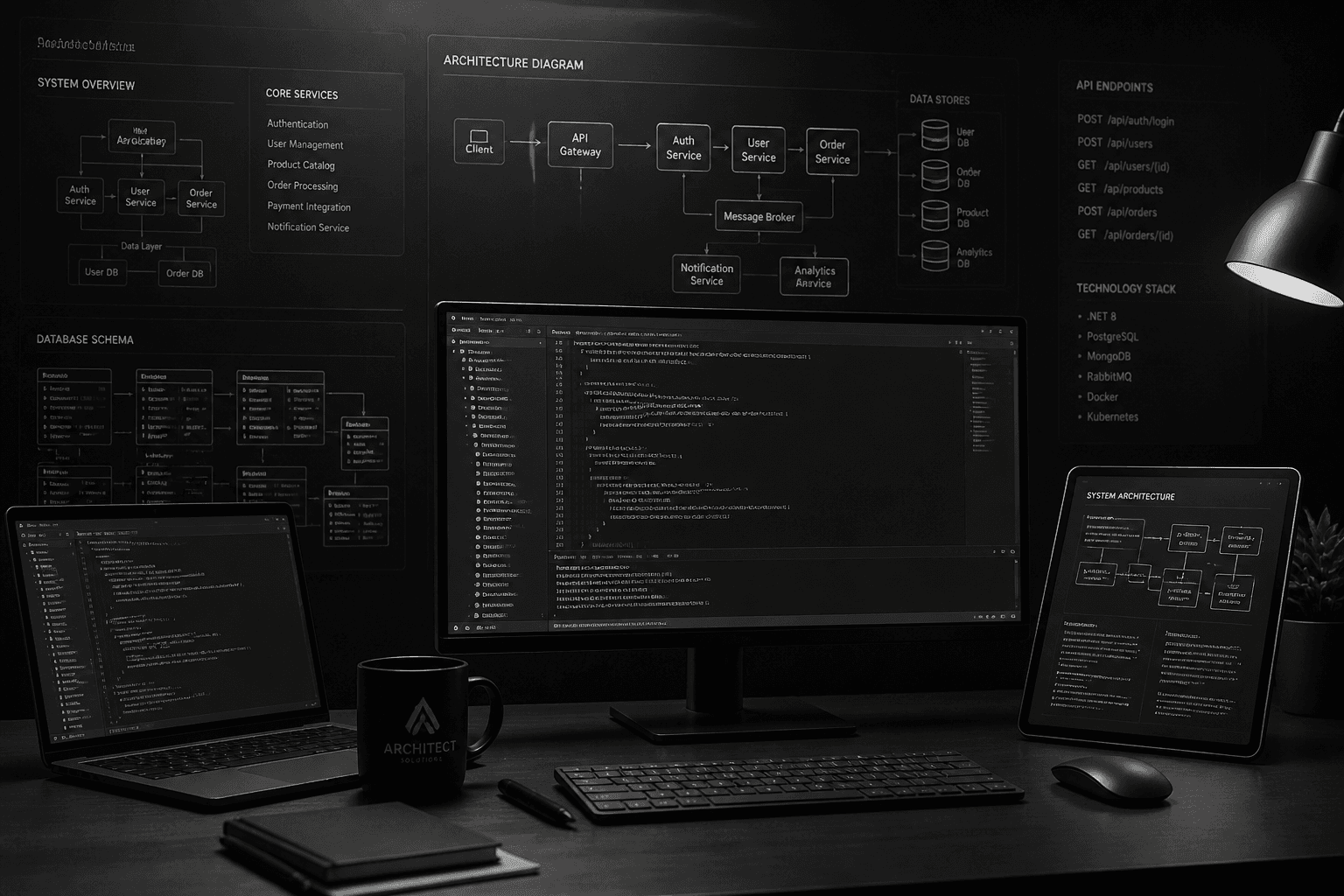 Custom software architecture and development environment