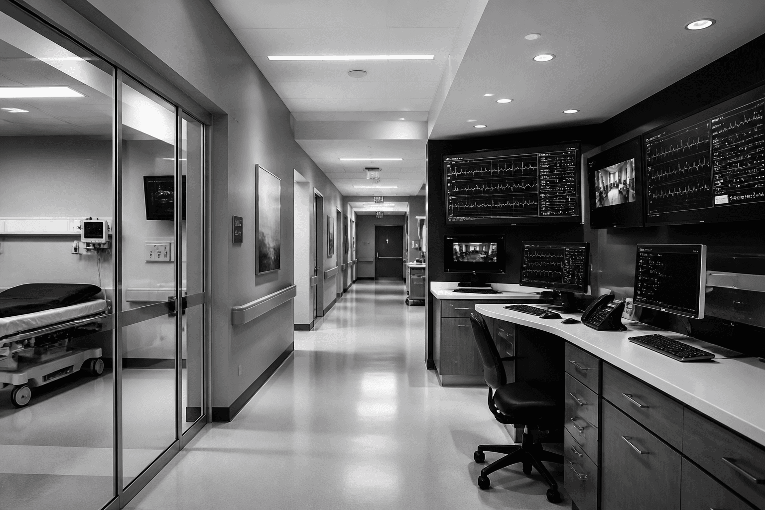 Healthcare facility environment for monitoring and operations